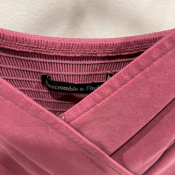 Elegant Mauve Wrap Dress - Picture 4 of 5